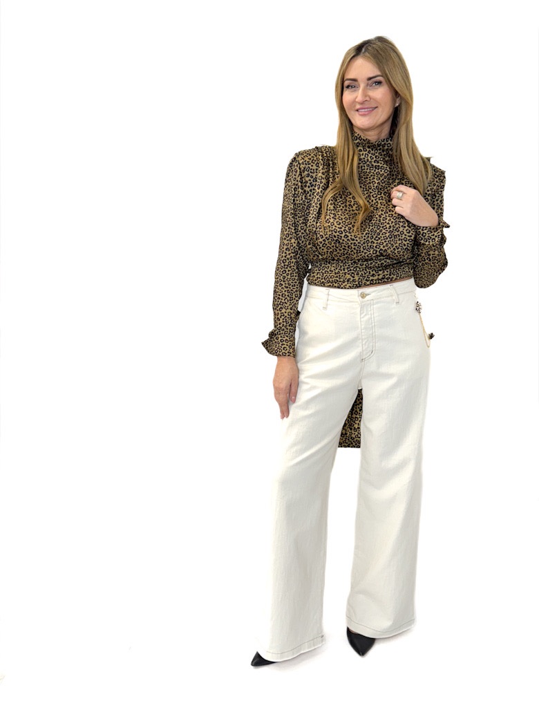 BLUZKA REVISE YOANNA17 OLIWKOWA W PANTERKĘ - obrazek 5