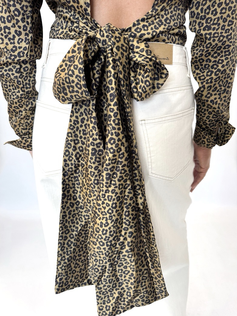 BLUZKA REVISE YOANNA17 OLIWKOWA W PANTERKĘ - obrazek 4