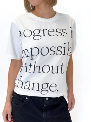 BLUZKA 10DAYS 20-758-3204 BIAŁA Z NADRUKIEM