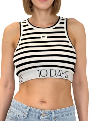 BLUZKA 10DAYS 20-995-4201 KRÓTKI TOP W PASKI