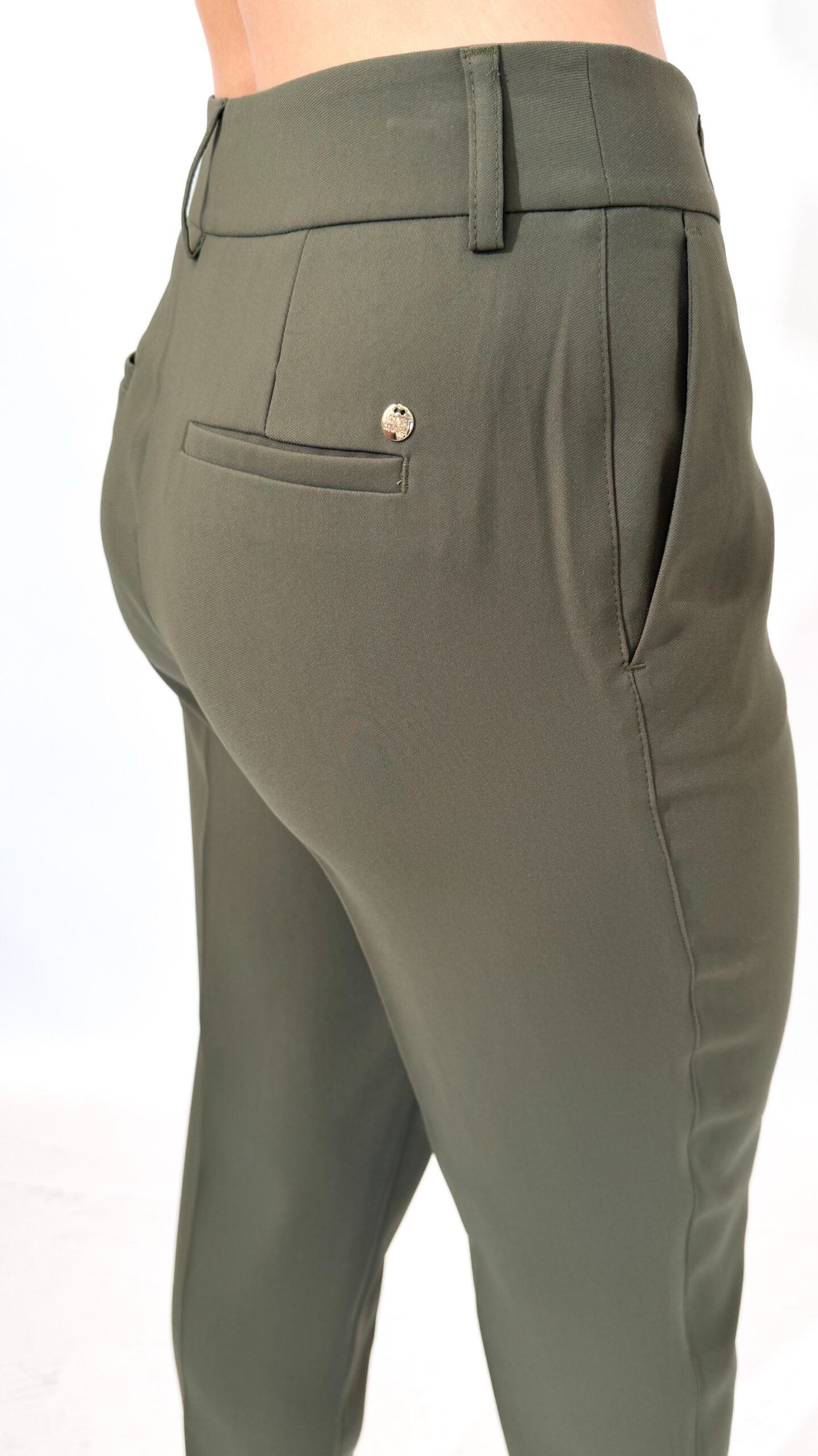 SPODNIE MOS MOSH 149910 KHAKI Z MATERIAŁU - obrazek 4