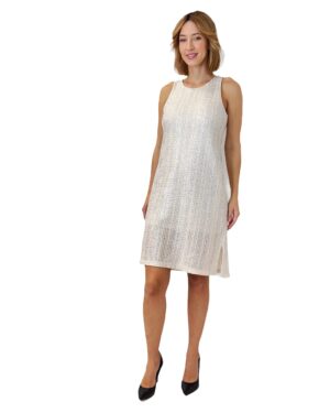 SUKIENKA DZIANINOWA KREMOWA BEZ RĘKAWÓW ARTIGLI ACAB001944