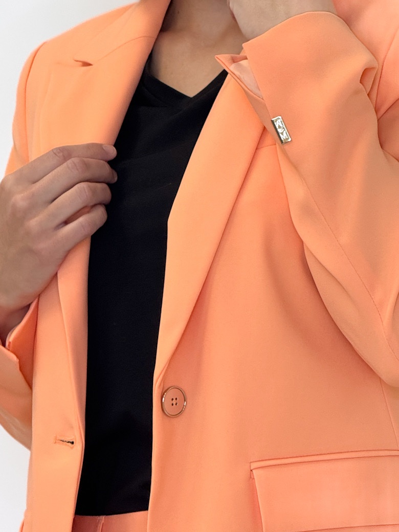 MARYNARKA KORALOWA O DŁUŻSZYM FASONIE MOS MOSH 144560 - obrazek 5