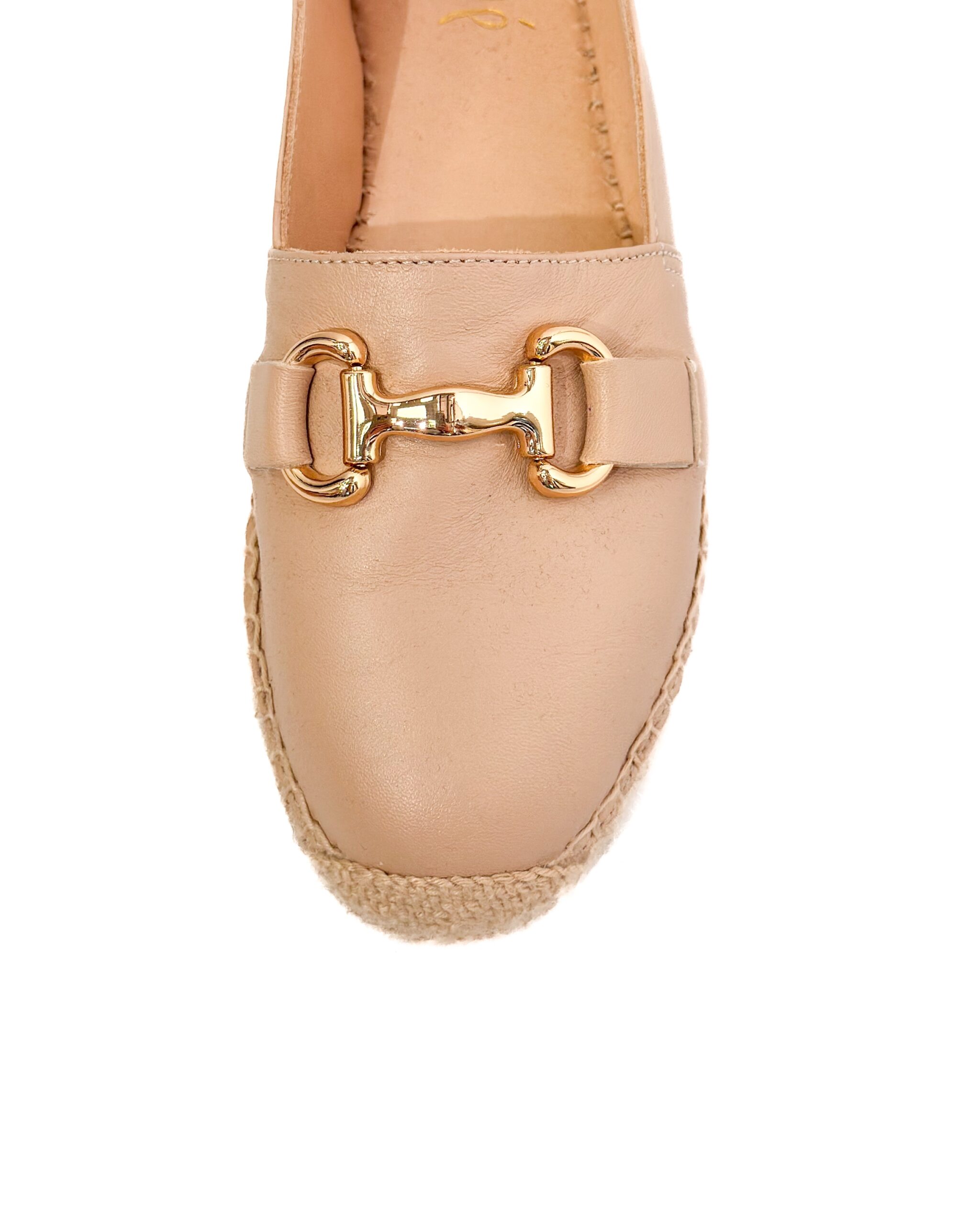 BUTY BEŻOWE ESPADRYLE NA SŁOMKOWEJ PODESZWIE OVYE LIBIO - obrazek 2