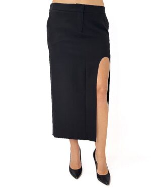 SPÓDNICA REVISE ARISTA18 CZARNA Z ROZCIĘCIEM