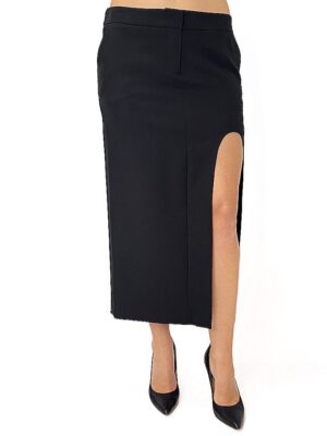 SPÓDNICA REVISE ARISTA18 CZARNA Z ROZCIĘCIEM