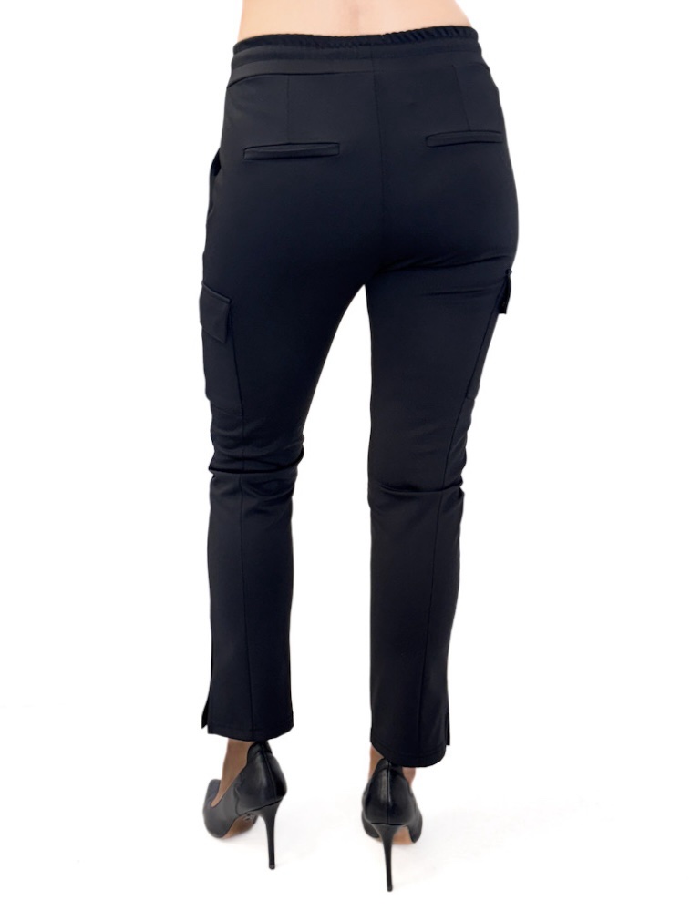 SPODNIE CZARNE DOPASOWANE BOJÓWKI ELIAS RUMELIS 245-4255 - obrazek 2