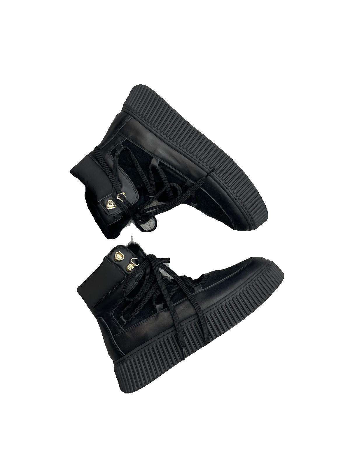 BUTY ZIMOWE CZARNE ŚNIEGOWCE LESTROSA 6090