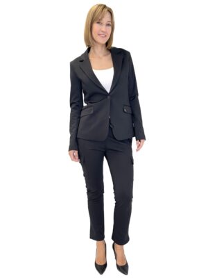 CZARNA MARYNARKA DOPASOWANY FASON ELIAS RUMELIS 245-4252