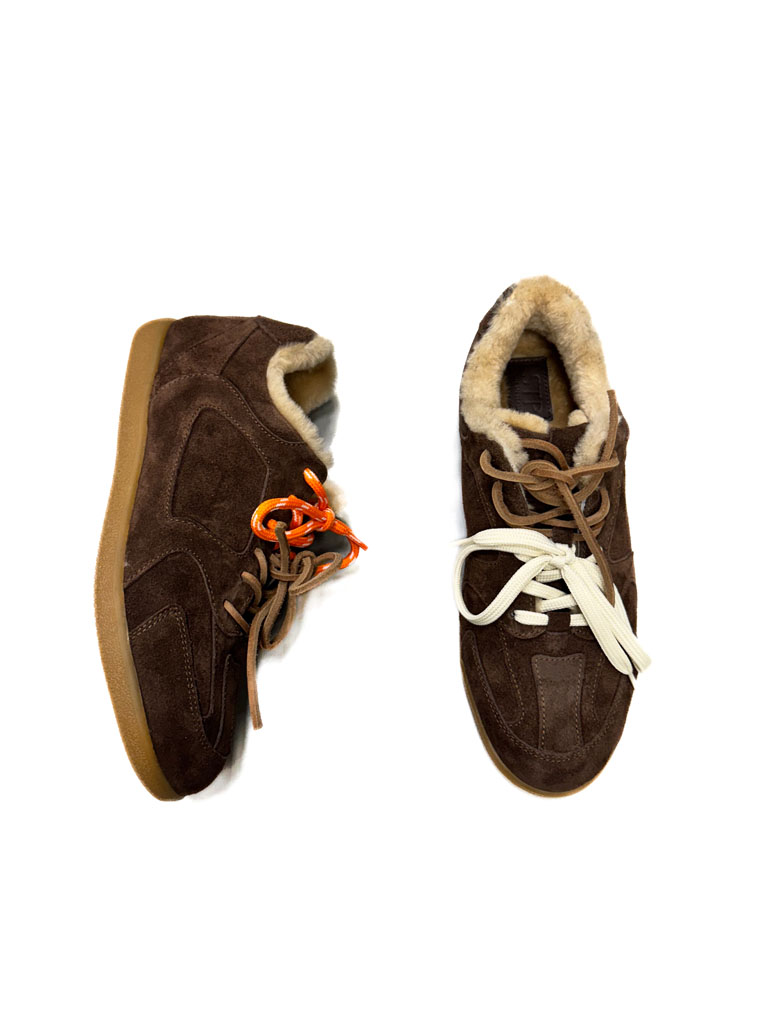 BUTY BRĄZOWE SNEAKERSY Z FUTERKIEM LESTROSA SN88 - obrazek 2