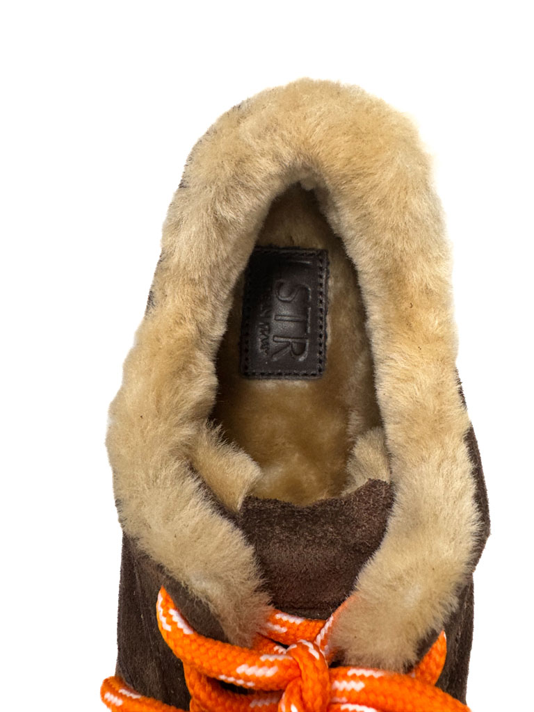 BUTY BRĄZOWE SNEAKERSY Z FUTERKIEM LESTROSA SN88 - obrazek 6