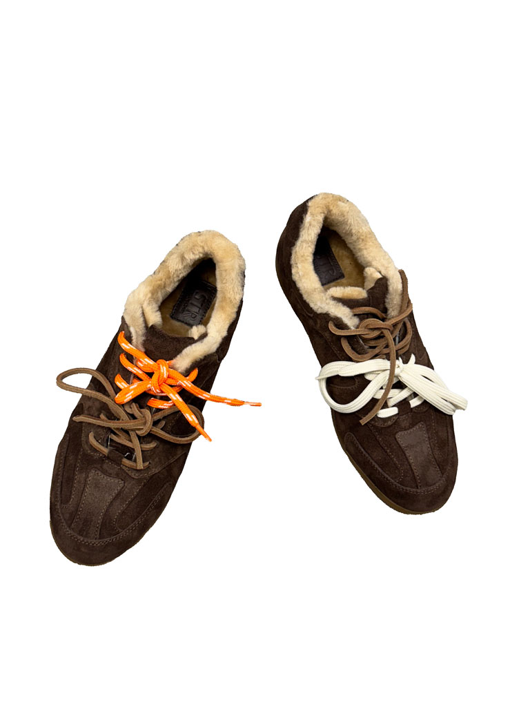 BUTY BRĄZOWE SNEAKERSY Z FUTERKIEM LESTROSA SN88