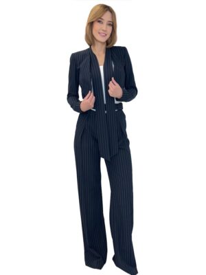 MARYNARKA GRANATOWA W PRĄŻEK REVISE ABRIL