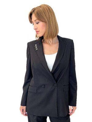 MARYNARKA CZARNA DŁUŻSZA REVISE TRAINI