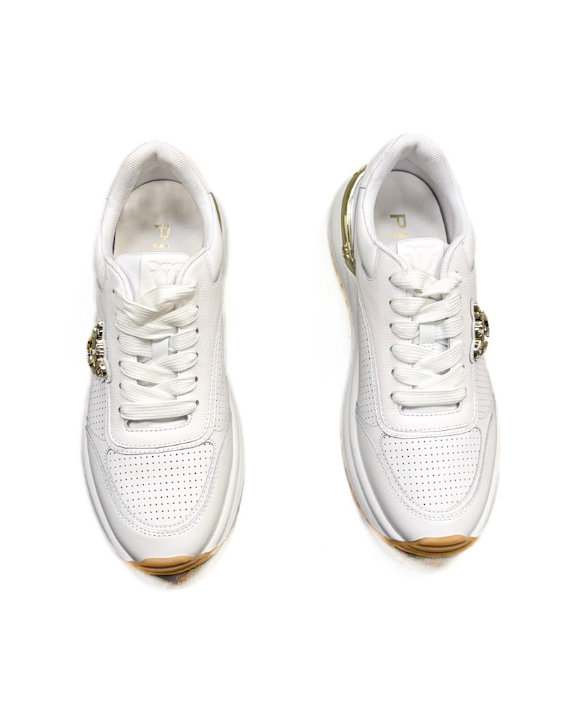 BUTY PINKO SS0019P001 GEM01 BIAŁE SNEAKERSY - obrazek 4