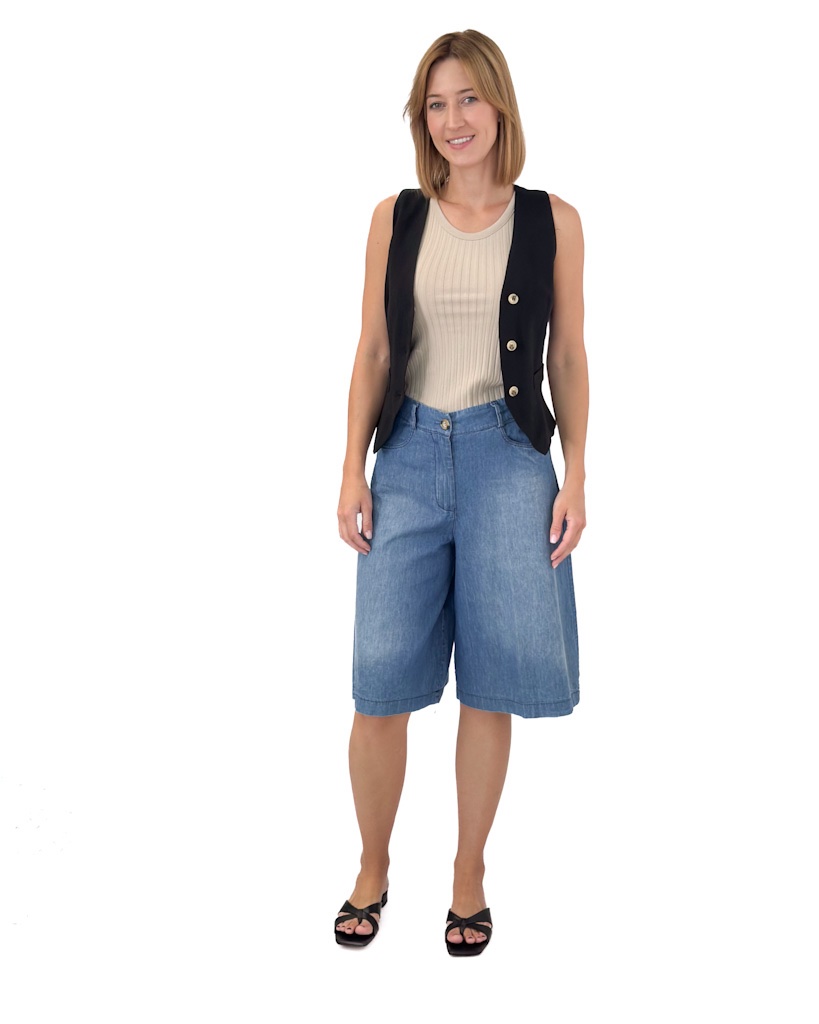 BLUZKA BEŻOWY TOP W PRĄŻEK MARGITTES 16536 2404 - obrazek 3