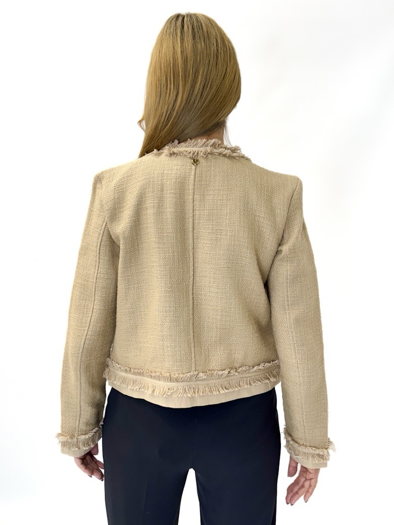 MARYNARKA TWEEDOWA ZAPINANA NA SUWAK TWINSET 191MP2302 - obrazek 2