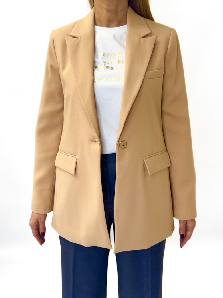 MARYNARKA W KOLORZE CAMELOWYM  MOS MOSH 144560