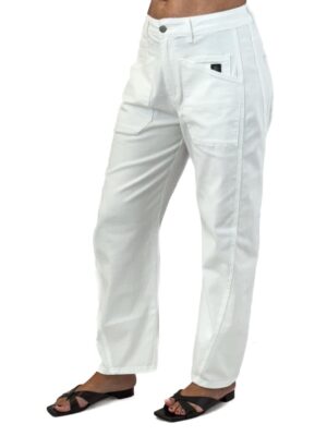 BIAŁE SPODNIE Z MIĘKKIEGO MATERIAŁU ELIAS RUMELIS ISABELLA