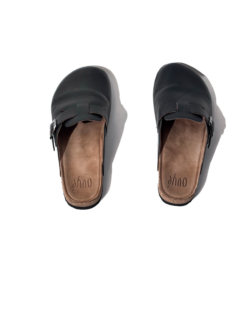 KLAPKI SKÓRZANE CZARNE OVYE AM3496 - obrazek 3