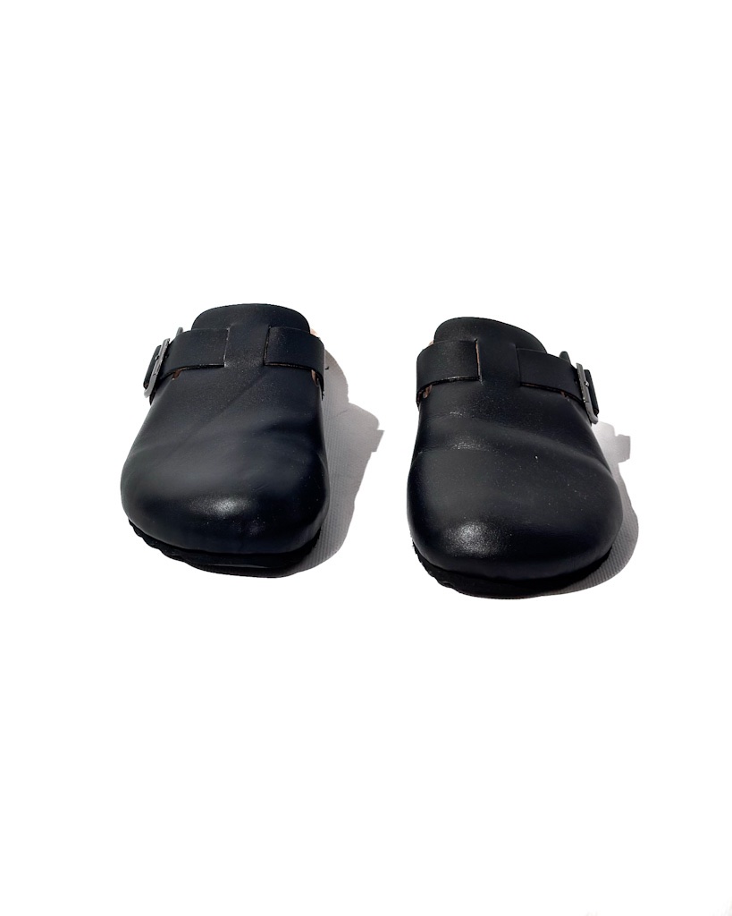 KLAPKI SKÓRZANE CZARNE OVYE AM3496 - obrazek 4