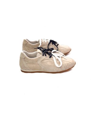 BUTY SNEAKERSY ZAMSZOWE W KOLORZE BEŻOWYM DIVINE MASSI