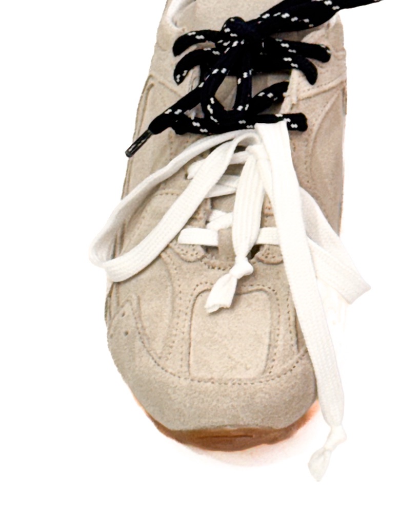 BUTY SNEAKERSY ZAMSZOWE W KOLORZE BEŻOWYM DIVINE MASSI - obrazek 3