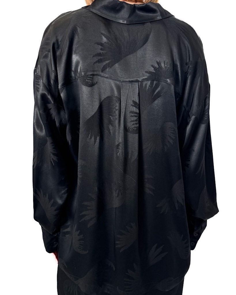 BLUZKA CZARNA KOSZULA ELIAS RUMELIS BELLA - obrazek 3