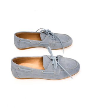 BUTY MOKASYNY SKÓRZANE BŁĘKITNE LESTROSA M6