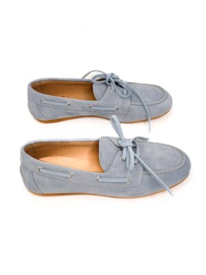 BUTY MOKASYNY SKÓRZANE BŁĘKITNE LESTROSA M6