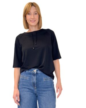 BLUZKA CZARNA Z SIATECZKI MARGITTES 27468 2521