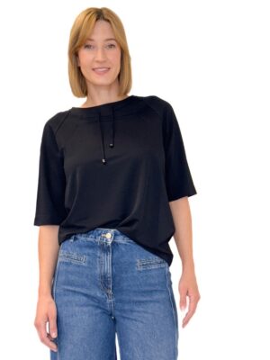 BLUZKA CZARNA Z SIATECZKI MARGITTES 27468 2521