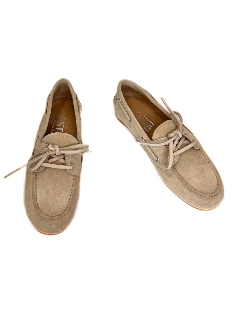 BUTY MOKASYNY SKÓRZANE JASNO BEŻOWE LESTROSA M6 - obrazek 2