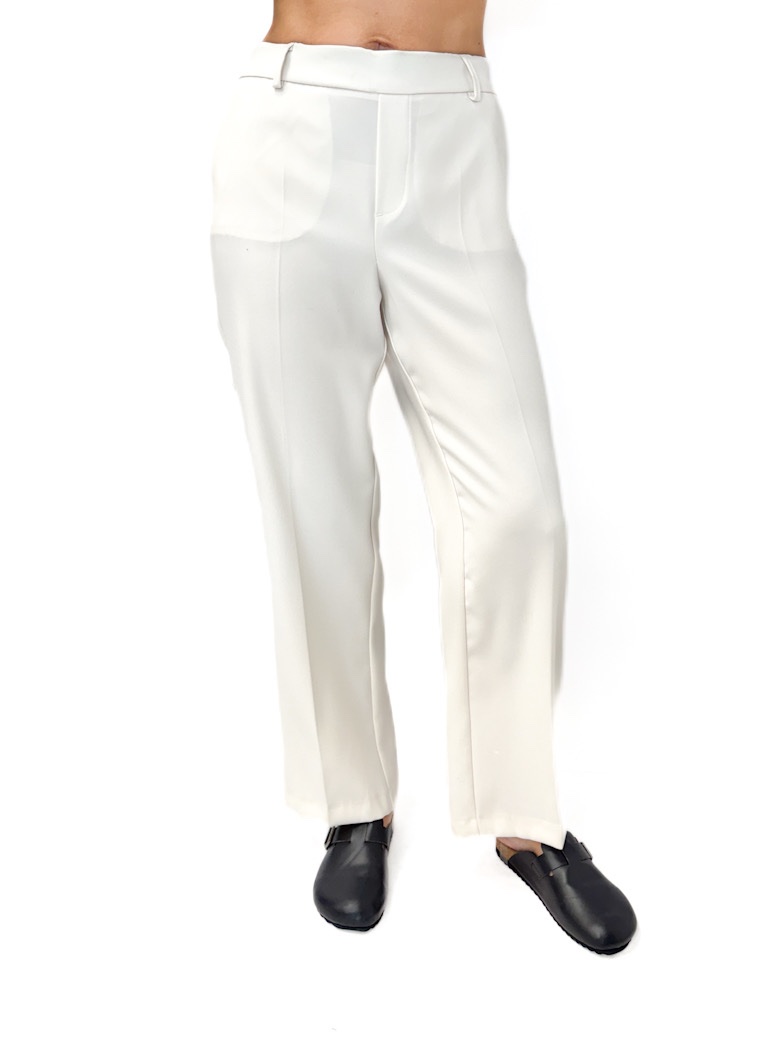 SPODNIE KREMOWE Z MATERIAŁU MOS MOSH 137930