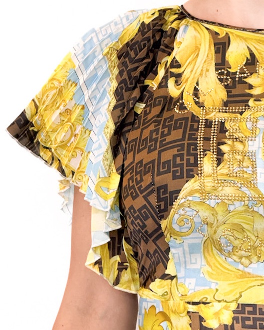 SUKIENKA DŁUGA PLISOWANA KOLOROWA GIL SANTUCCI 21XPT925AES40 - obrazek 5