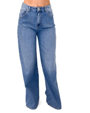 NIEBIESKIE JEANSY Z SZEROKĄ NOGAWKĄ VICOLO DD5287