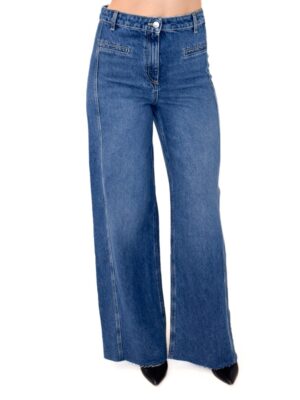 NIEBIESKIE JEANSY Z SZEROKĄ NOGAWKĄ VICOLO DD5240