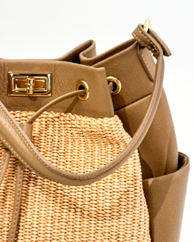 TOREBKA PLECIONA DUŻY WOREK BEŻOWY 4895299 - obrazek 3