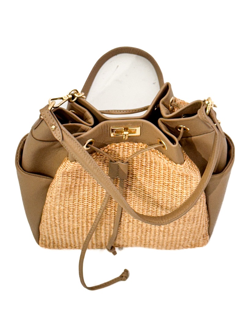 TOREBKA PLECIONA DUŻY WOREK BEŻOWY 4895299 - obrazek 5