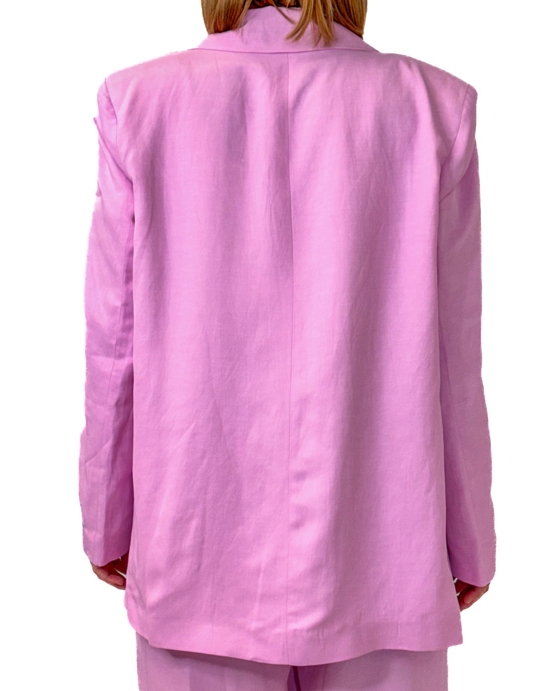 RÓŻOWA LUŹNA MARYNARKA Z WISKOZY I LNU PIA B ECELI - obrazek 3