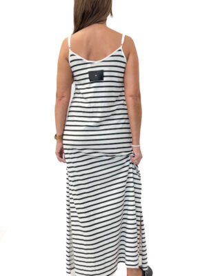 SUKIENKA NA CIENKICH RAMIĄCZKACH DŁUGA W PASKI 10DAYS 20-361-4202