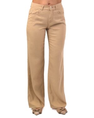 BEŻOWE SPODNIE Z CIENKIEGO MATERIAŁU VICOLO DD5255