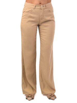 BEŻOWE SPODNIE Z CIENKIEGO MATERIAŁU VICOLO DD5255