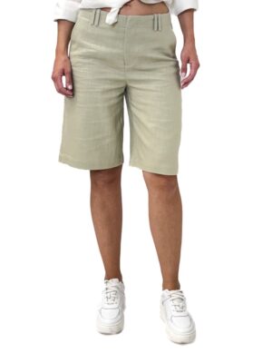 SPODNIE DO KOLAN OLIWKOWE Z MATERIAŁU MOS MOSH 171630