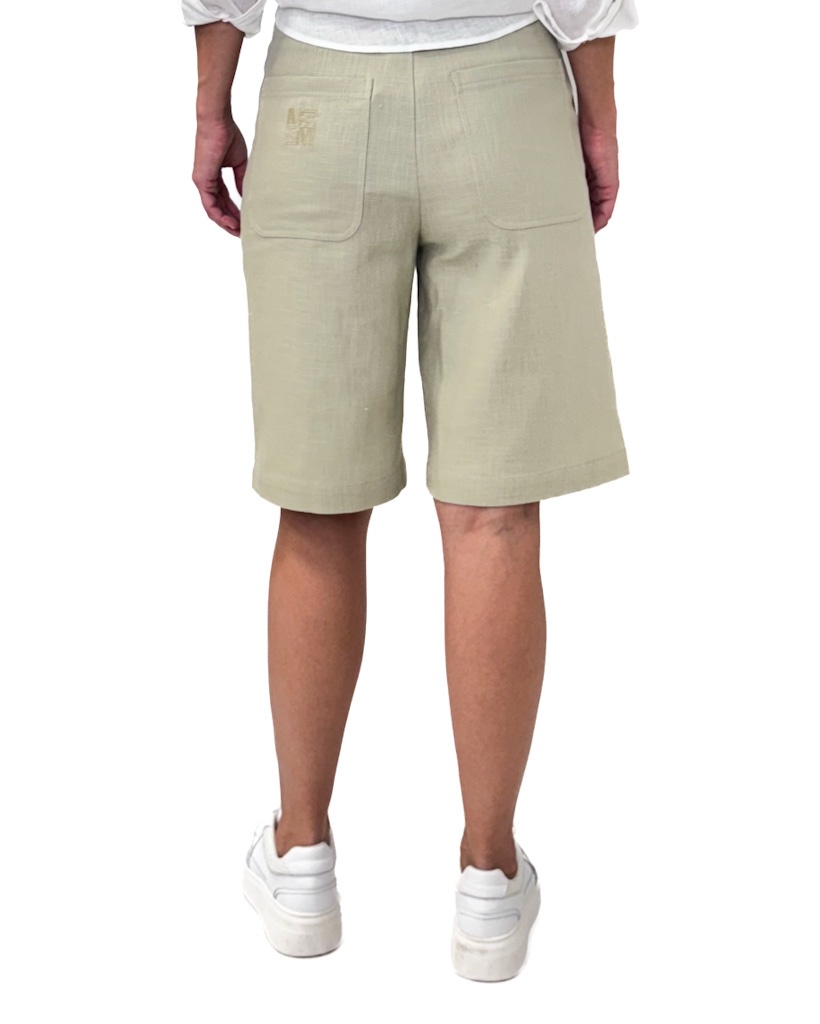 SPODNIE DO KOLAN OLIWKOWE Z MATERIAŁU MOS MOSH 171630 - obrazek 4