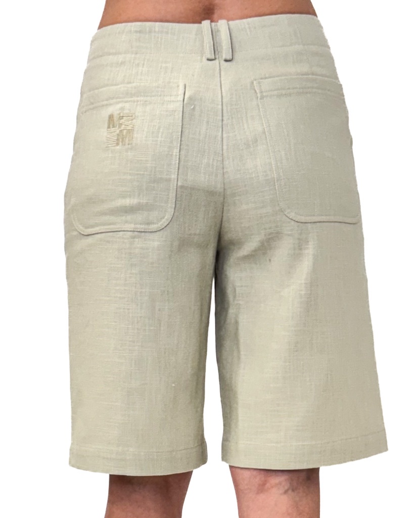 SPODNIE DO KOLAN OLIWKOWE Z MATERIAŁU MOS MOSH 171630 - obrazek 2