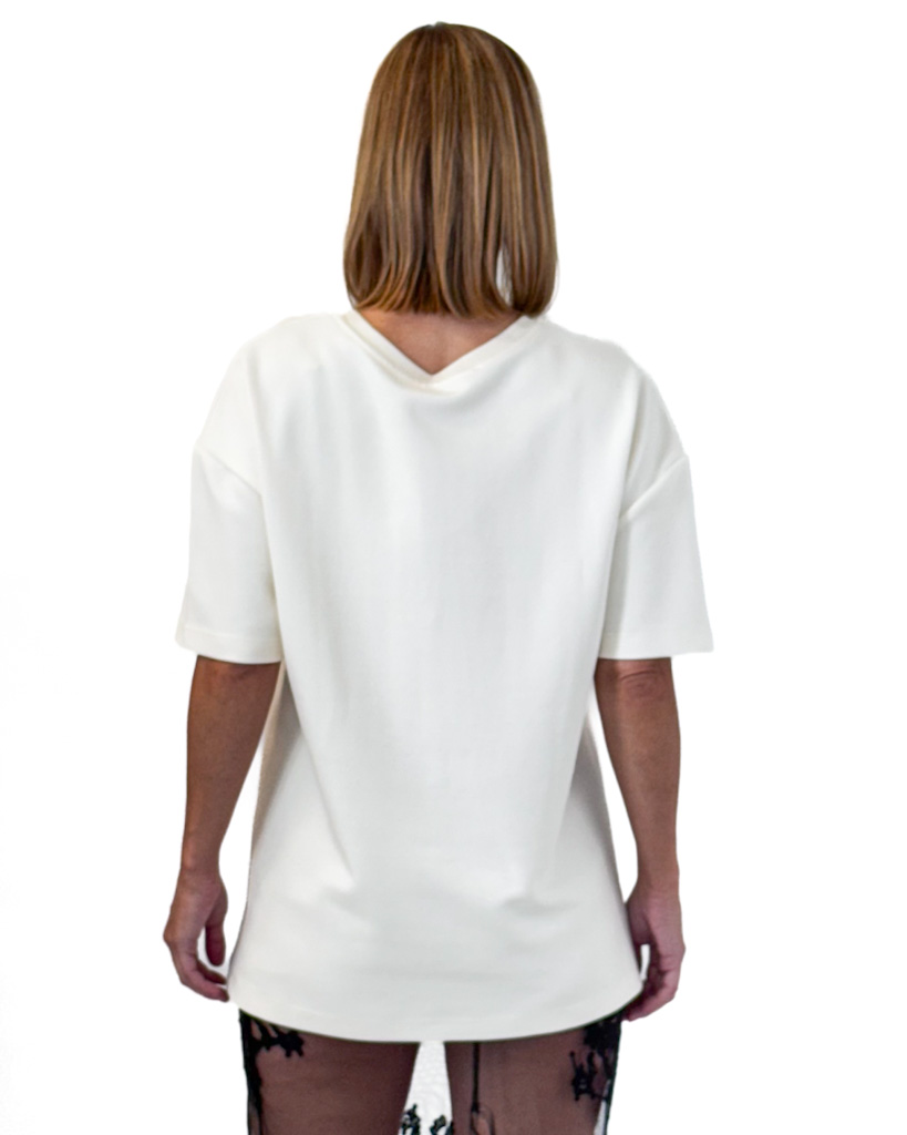 KREMOWA BLUZA DAMSKA ROBERTA BIAGI MAG7442 - obrazek 4