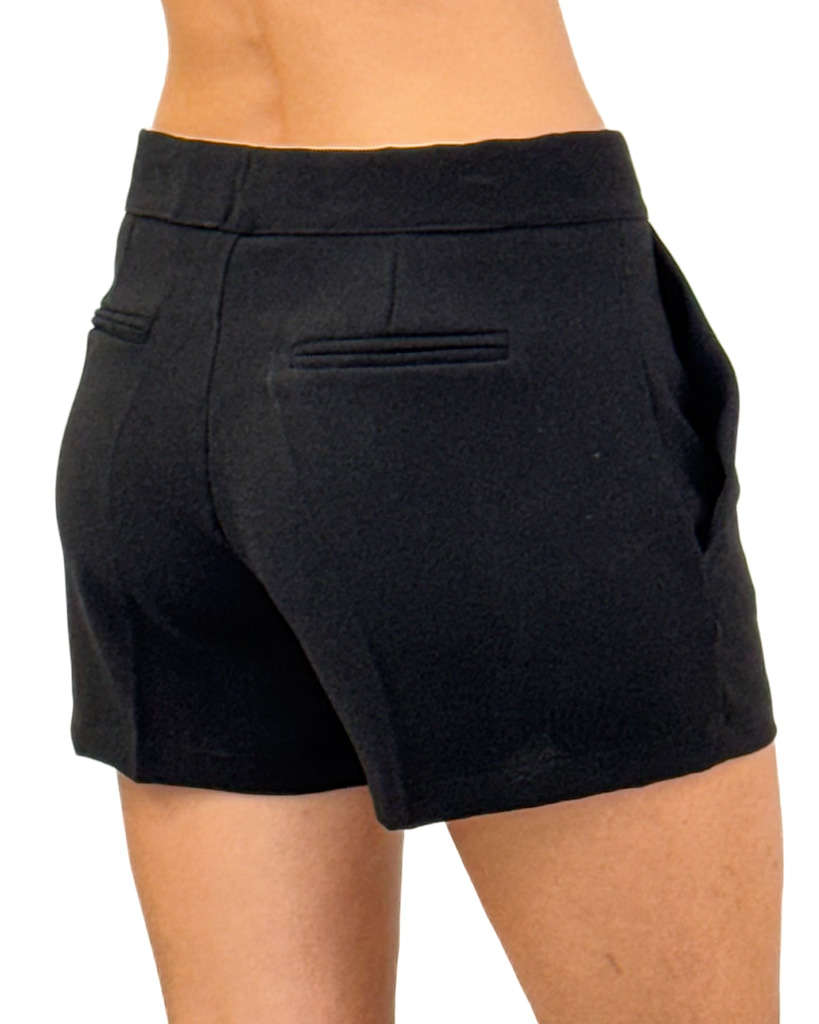 CZARNE ELEGANCKIE SZORTY DAMSKIE SOUVENIR D38N - obrazek 4