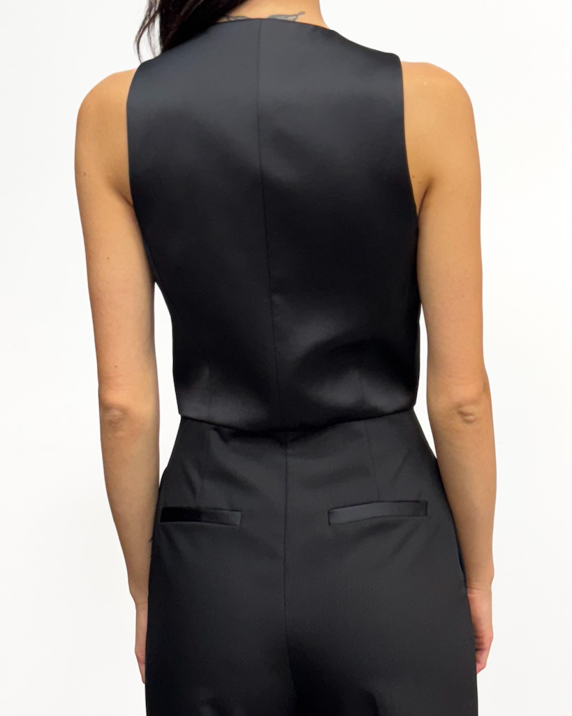 CZARNY ELEGANCKI KOMBINEZON IMPERIAL Y551 - obrazek 3