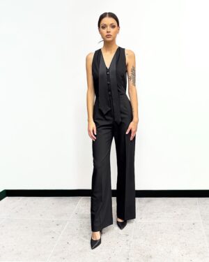 CZARNY ELEGANCKI KOMBINEZON IMPERIAL Y551